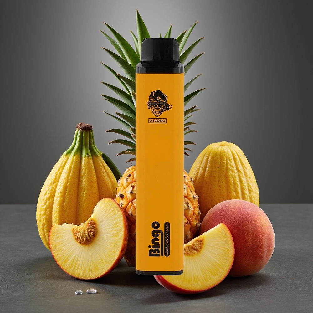 Aivono Aim Bingo 4000 Puffs Dispozabilna Vape Ananas Breskev Wango Pineapple Peach