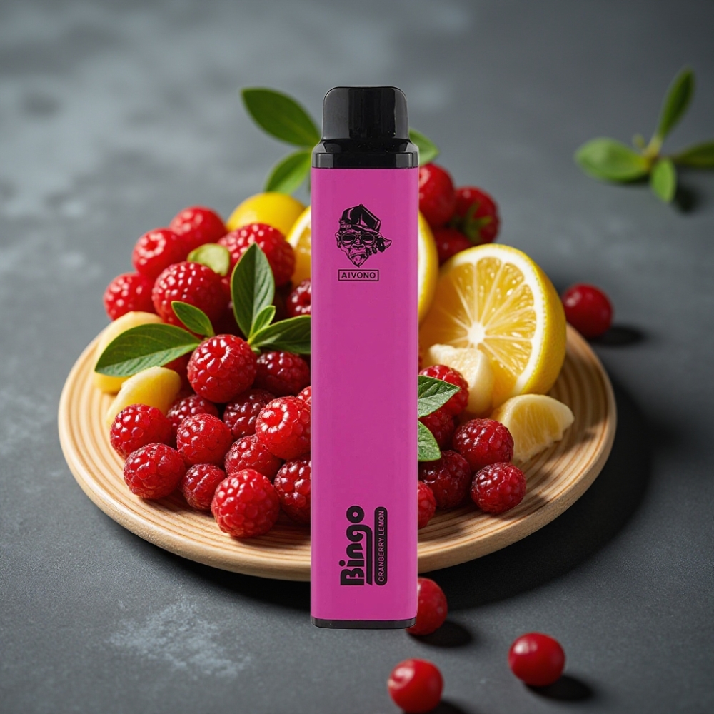 Aivono Aim Bingo 4000 Puffs Enkratna Vape Brusnica Limona