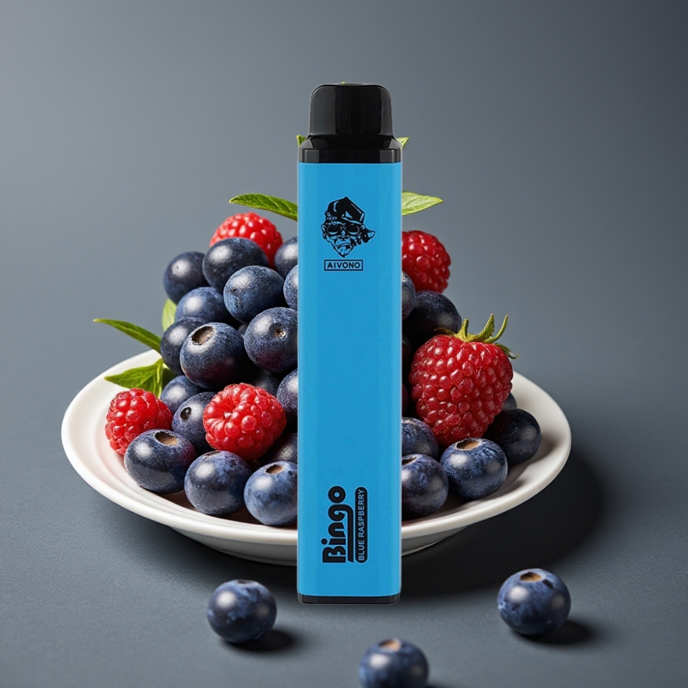 Aivono Aim Bingo 4000 Puffs Enkratna Vape Modra Malina