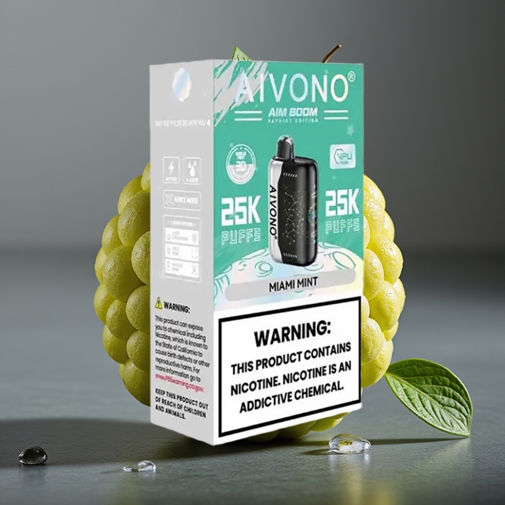 Aivono Aim Boom 25000 Puffs Enkratna Vapa Miami Meta Aivono AIM BOOM 25000 Puffs Enkratna Vapa Miami Meta