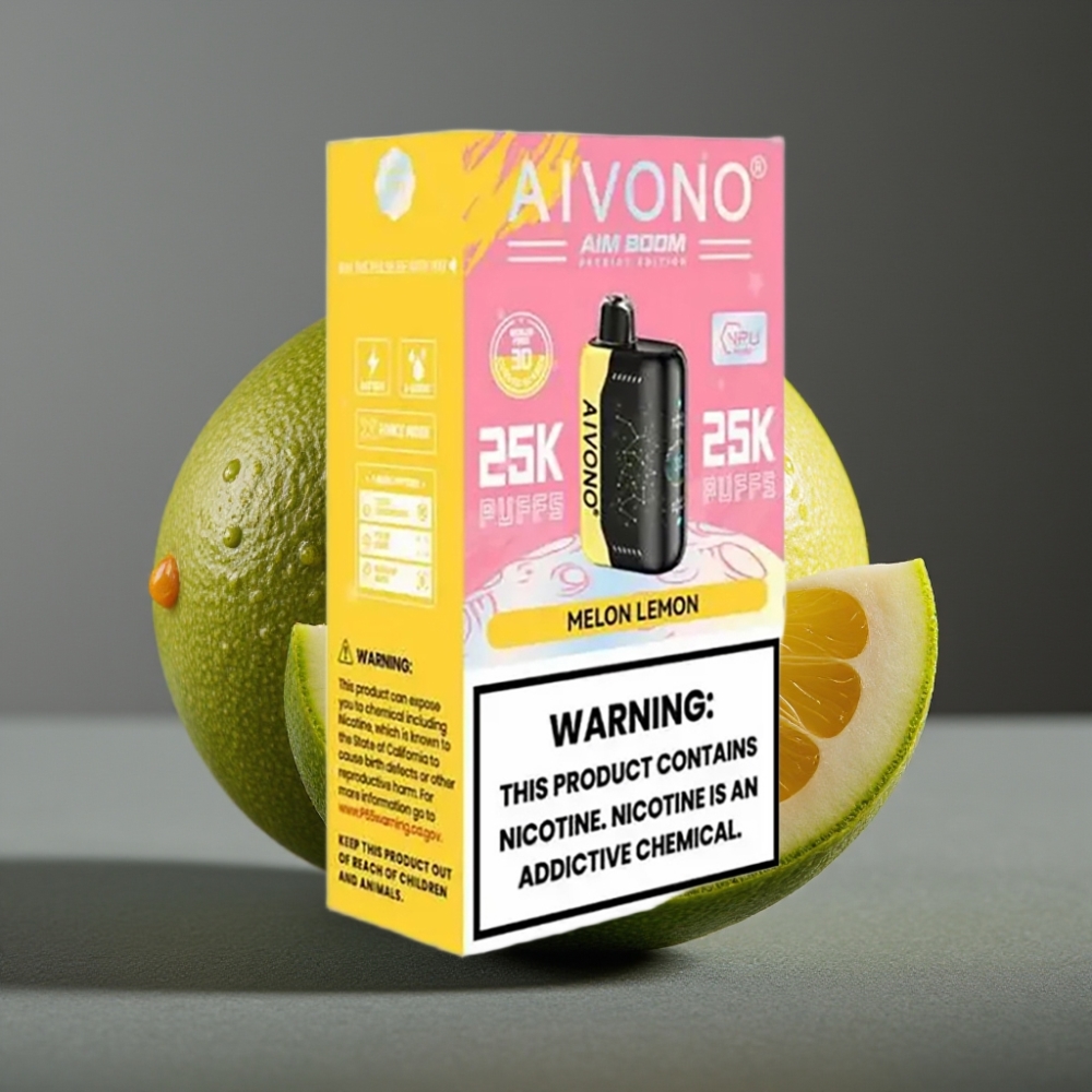 Aivono Aim Boom 25000 Puffs Enkratna Vape Dinja Limona z 28ml E-tekočine in 650mAh baterijo