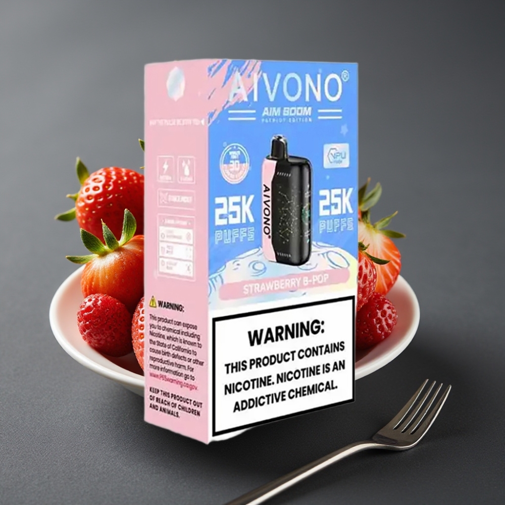 Aivono Aim Boom 25000 Puffs Enkratna Vape Jagoda B Pop 28ml