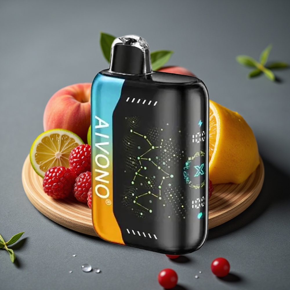 Aivono Aim Boom 25000 Pufi Dispozabilna Vapa Malina Breskva Limeta 28ml 650mAh