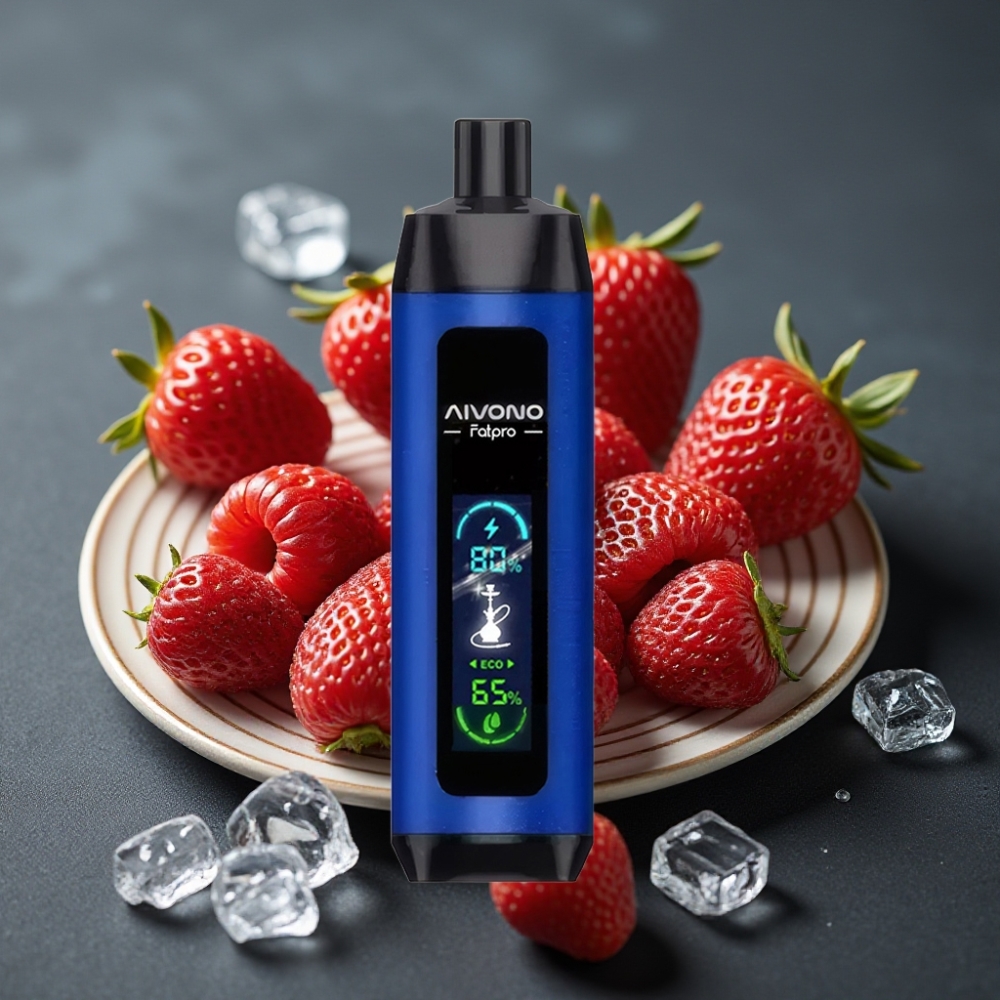 Aivono Aim Fatpro 22000 Puffs Enkratna Vape Jagodni Led 28ml E-tekočina