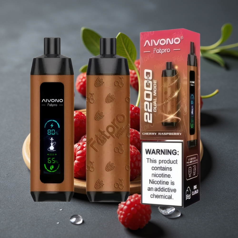 Aivono Aim Fatpro 22000 Puffs Enkratna Vape Češnjevi Malini