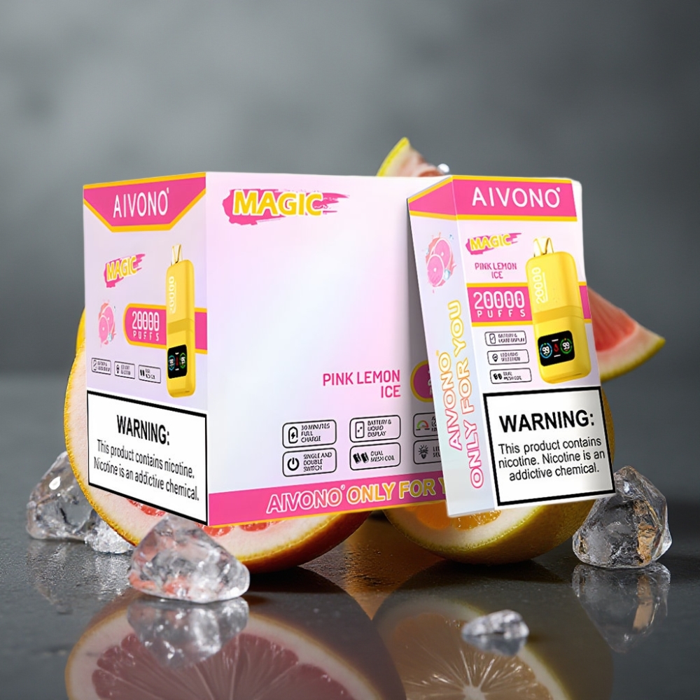 Aivono Aim Magic 20000 Puffs Dispozabilna Vapa Rožnati limonin led 26ml