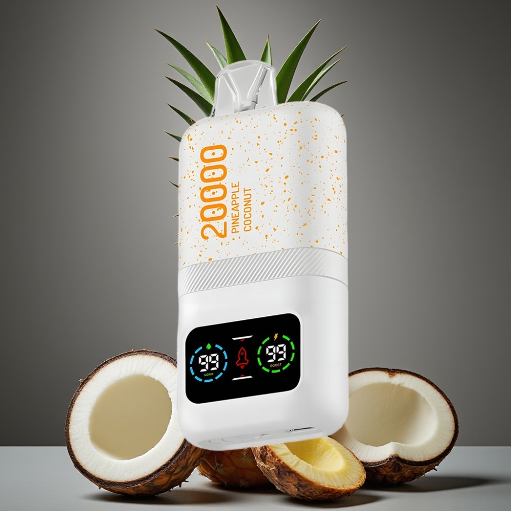 Aivono Aim Magic 20000 Puffs Enkratna Vape Ananas Kokos 26ml Dual Mesh Coils