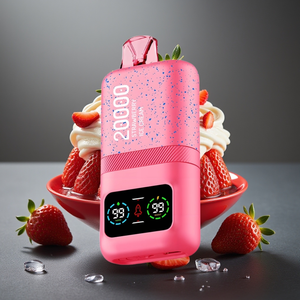 Aivono Aim Magic 20000 Puffs Slovenija vape supplier jagodni sladoled 26ml Dual Mesh Coils