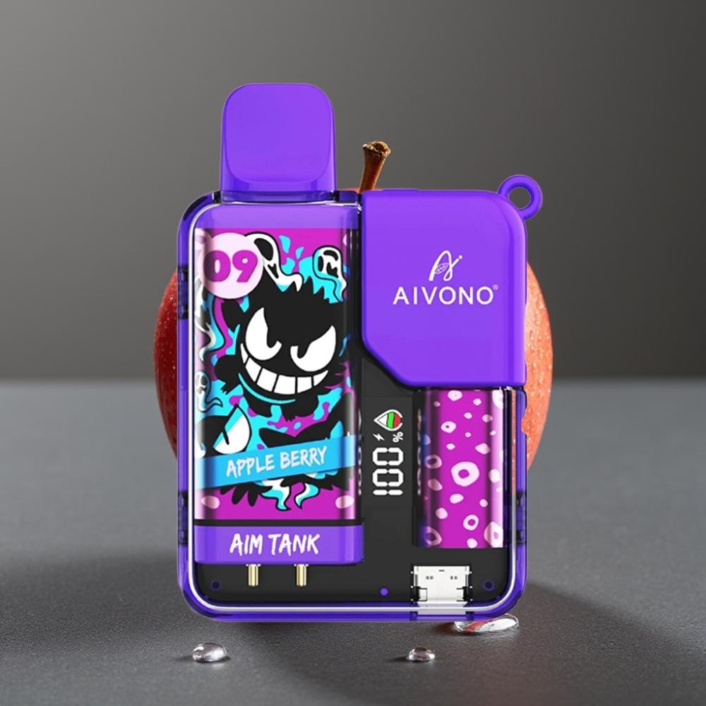 Aivono Aim Tank 9500 Puffs Enkratna Vapa Jabolčeva Jagoda 18ml LCD