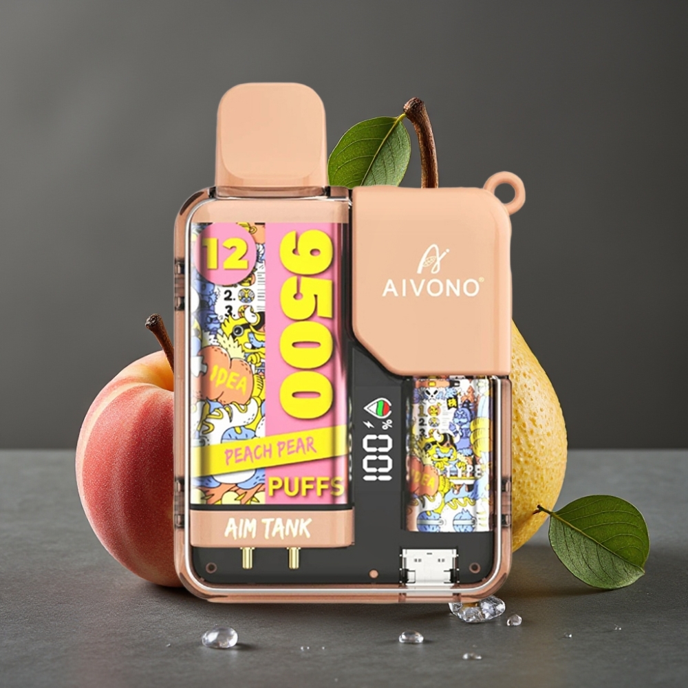 Aivono Aim Tank 9500 Puffs Enkratna Vape Breskva Hruška