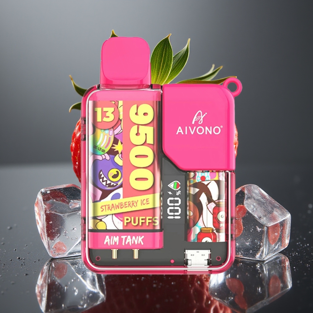Aivono Aim Tank 9500 Puffs Enkratna Vape Jagoda Led Aivono AIM-TANK 9500 Puffs 18ml