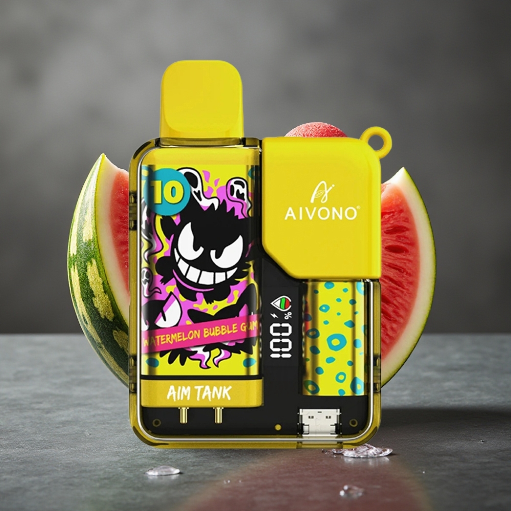 Aivono Aim Tank 9500 Puffs Enkratna Vape Lubenični Bubble Gum in 18ml