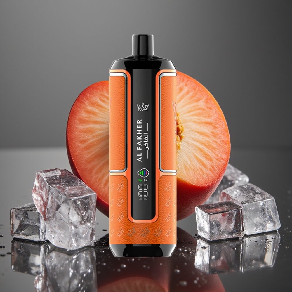 Al Fakher Crown Bar 15K Hypermax Enkratna E-cigareta Peach Led 22ml 600mAh
