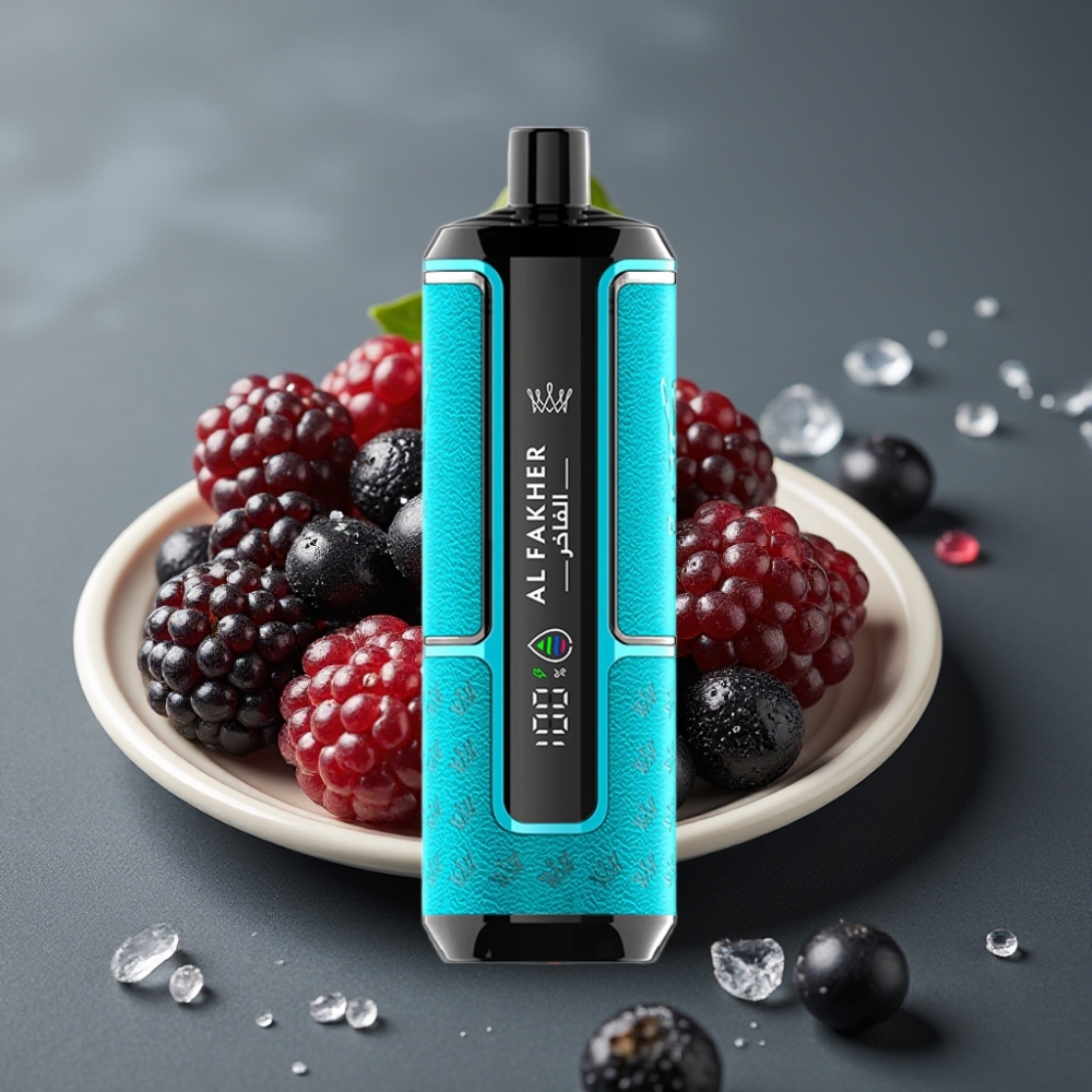 Al Fakher Crown Bar 15K Hypermax Enkratna E-cigareta Črni ribez led 22ml