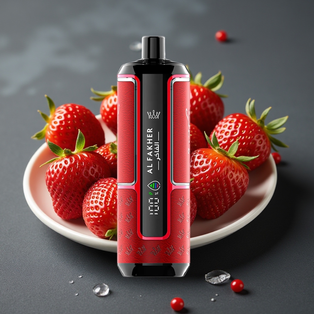 Al Fakher Crown Bar 15K Hypermax Enkratna Vape Kit Jagodni Punč, 22ml/600mAh