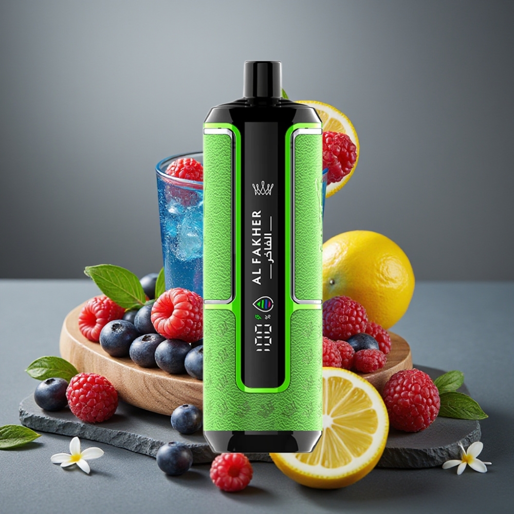 Al Fakher Crown Bar 15K Hypermax Enkratna Vape Kit Modra Malina Limonada 22ml