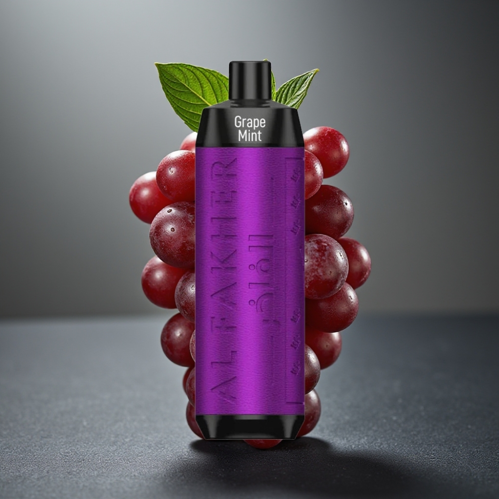 Al Fakher Crown Bar 8000 Crystal Enkratna Vape Grozdje Meta 18ml 5mg