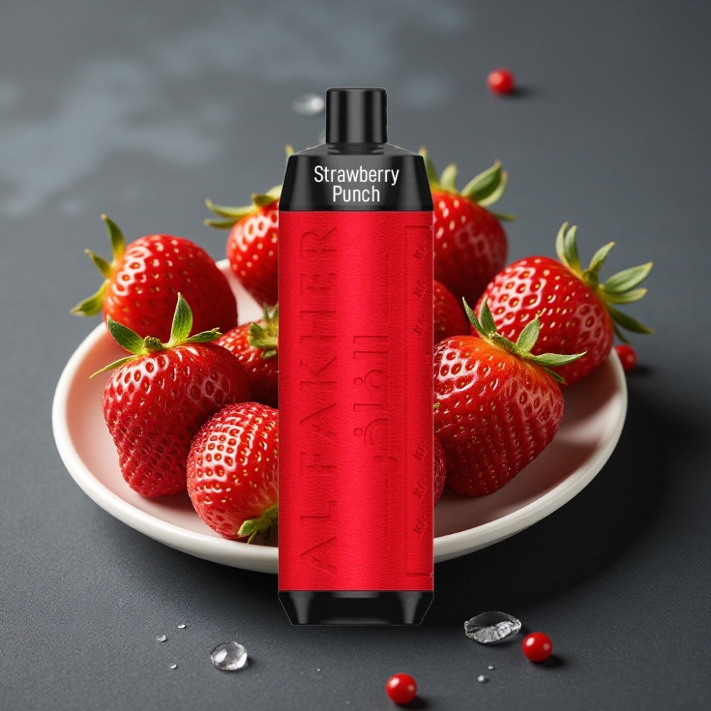 Al Fakher Crown Bar 8000 Crystal Enkratna Vape Jagodni Punč z 18ml e-tekočine