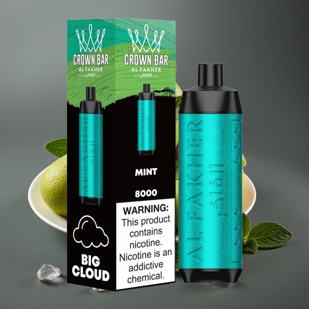 Al Fakher Crown Bar 8000 Crystal Enkratna Vape Meta 18ml