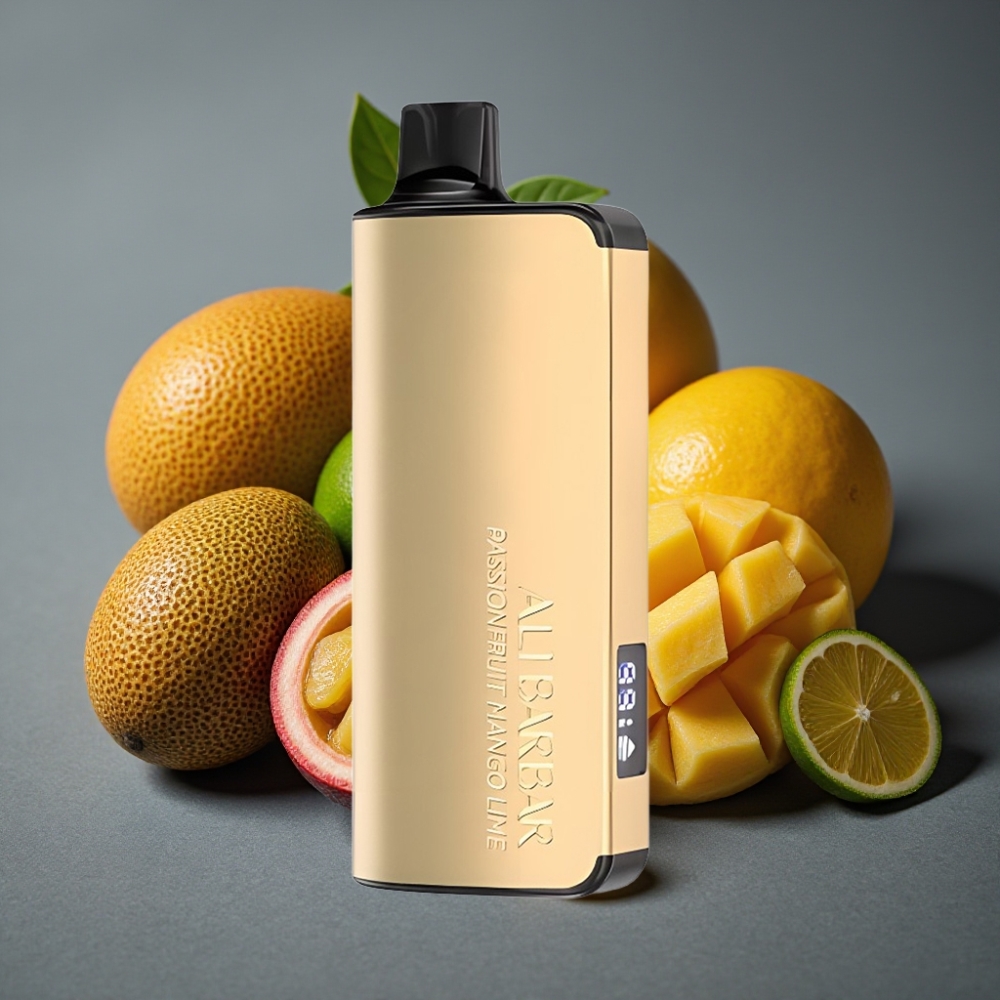 Alibarbar Ingot 9000 Puffs Enkratna Vapa Pasijonka Mango Limeta 22ml 2350mAh