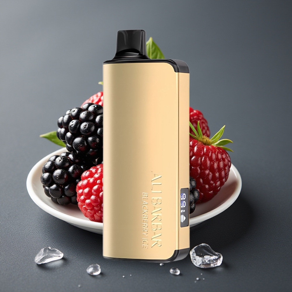 Alibarbar Ingot 9000 Puffs Enkratna Vape Jagodični Led z 22ml E-tekočine