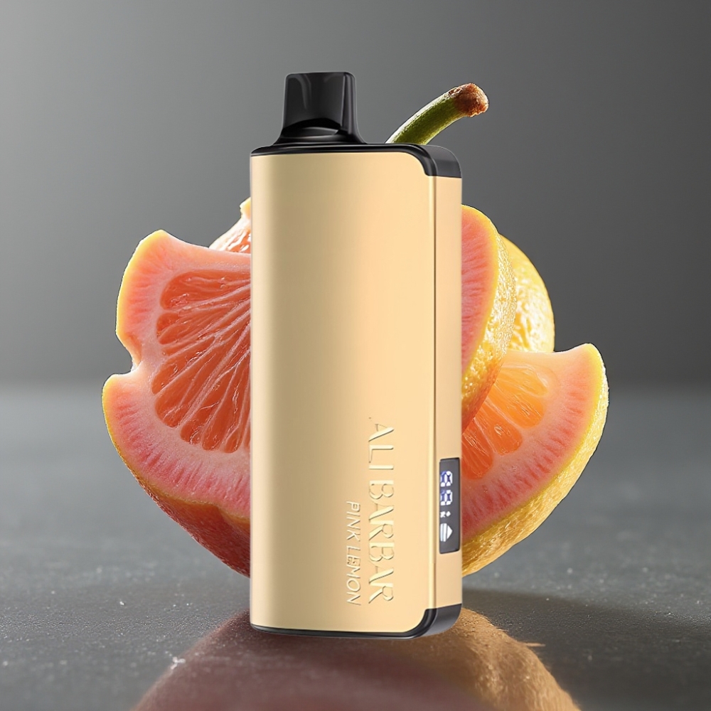 Alibarbar Ingot 9000 Puffs Roza Limona Enkratna Vape z LED zaslonom