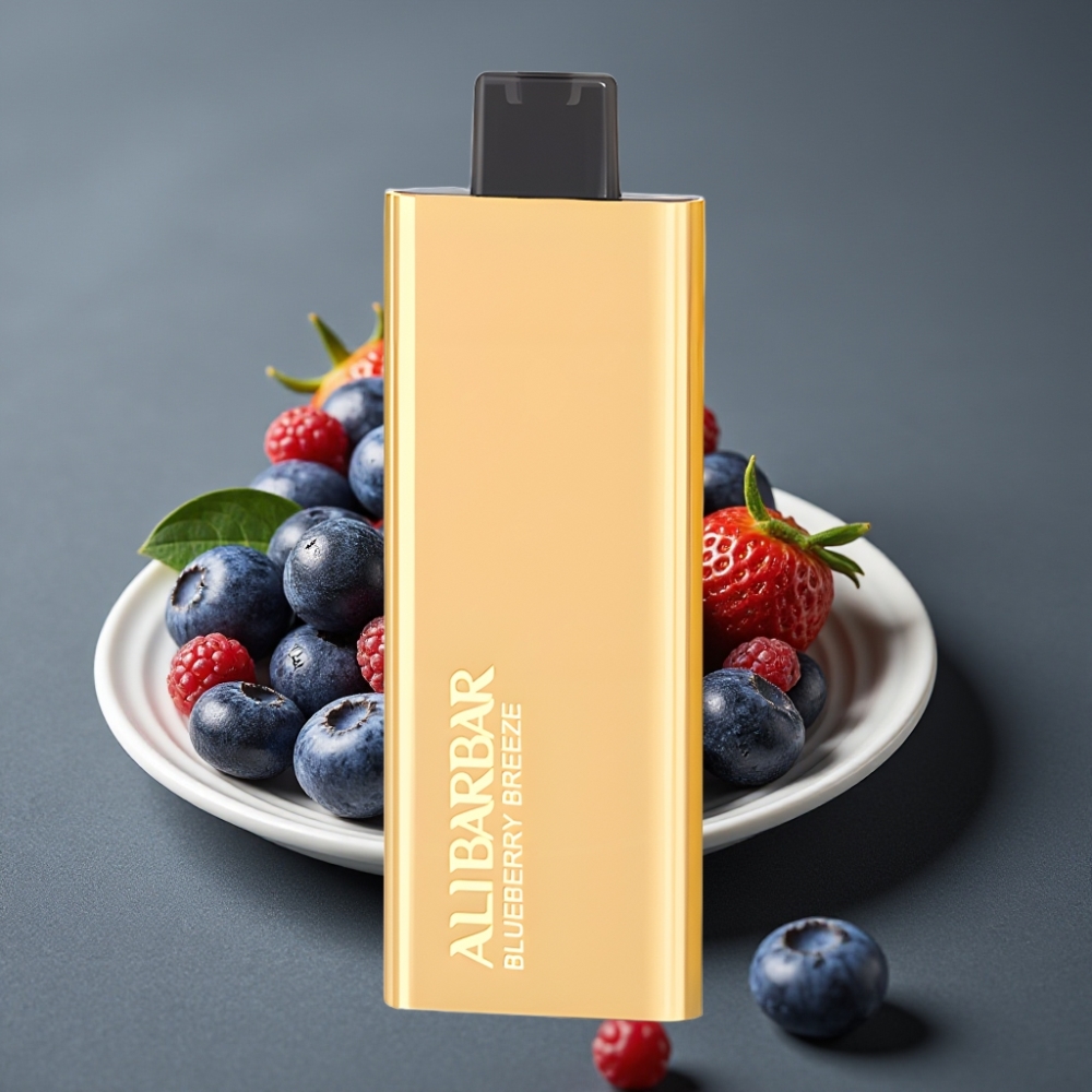 Alibarbar Pandora 7000 Puffs Enkratna Vape Borovnični Vetrič