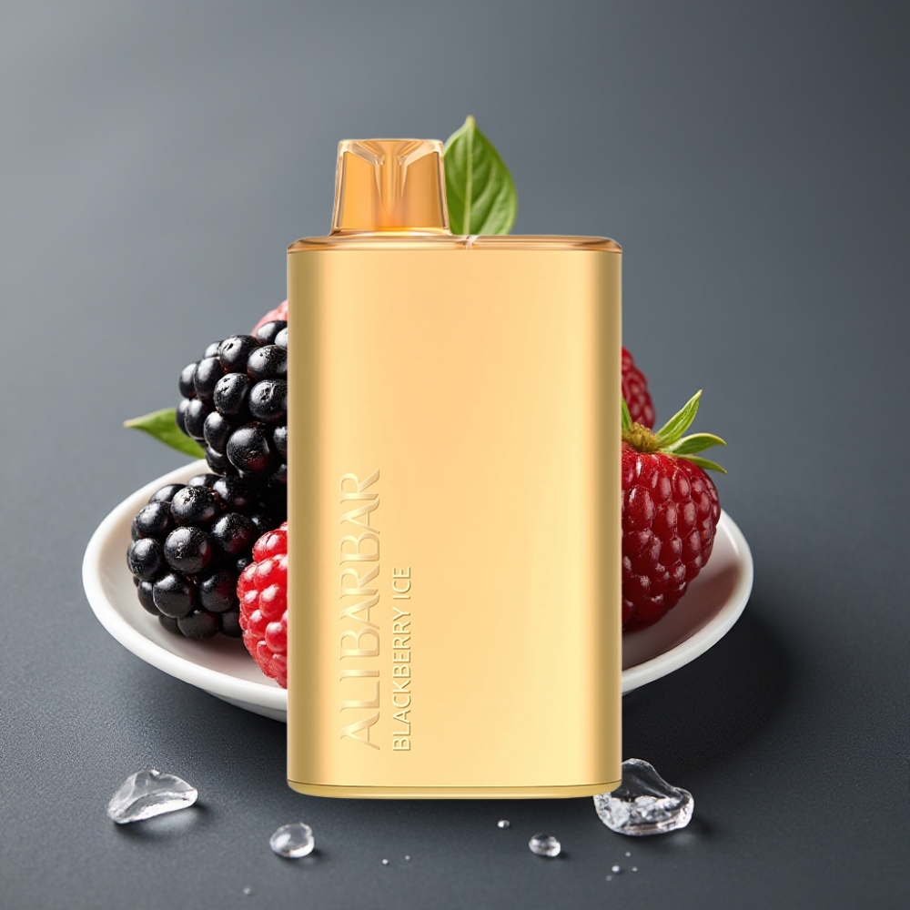 Alibarbar Rich 8000 Puffs Enkratna Vape Borovnični Led 20ml