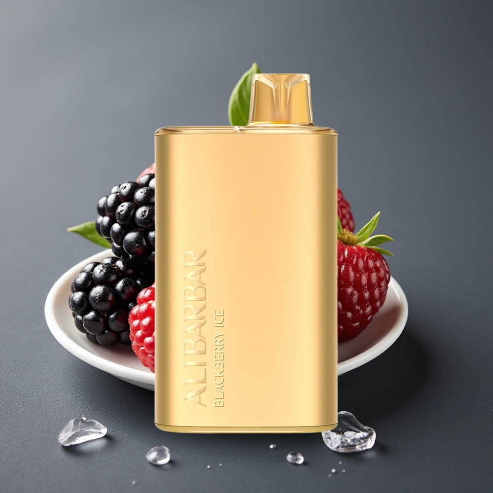 Alibarbar Rich 8000 Puffs Enkratna Vape Borovnični Led 20ml