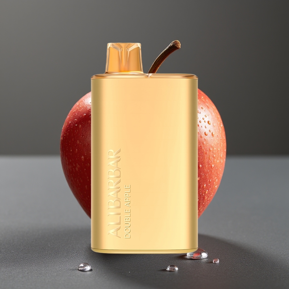Alibarbar Rich 8000 Puffs Enkratna Vape Dvojno Jabolko 20ml