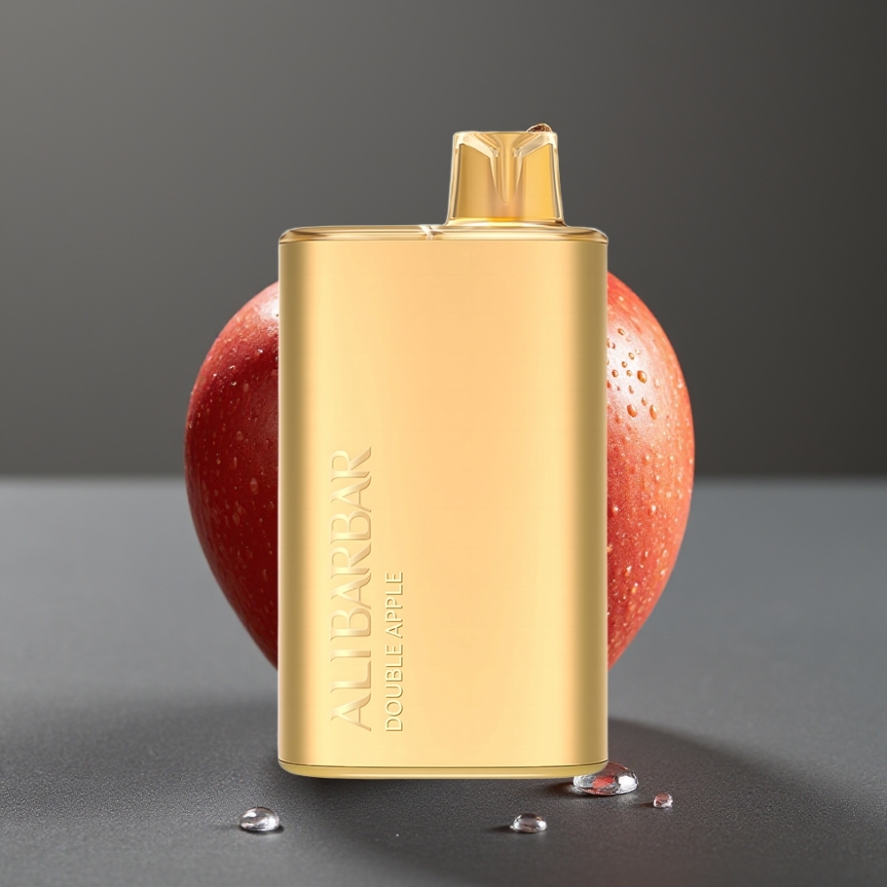 Alibarbar Rich 8000 Puffs Enkratna Vape Dvojno Jabolko 20ml