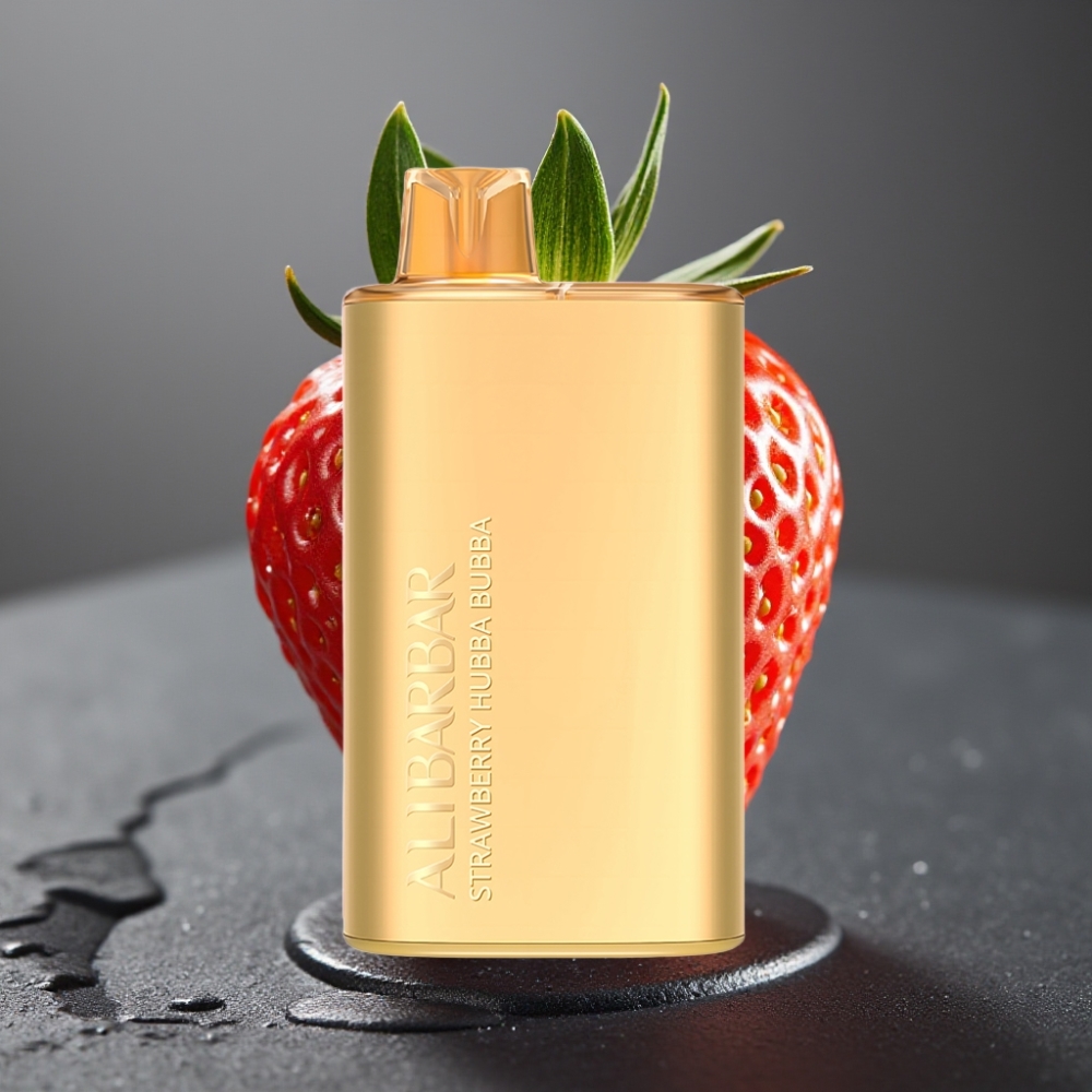 Alibarbar Rich 8000 Puffs Enkratna Vape Jagoda Hubba Bubba 20ml