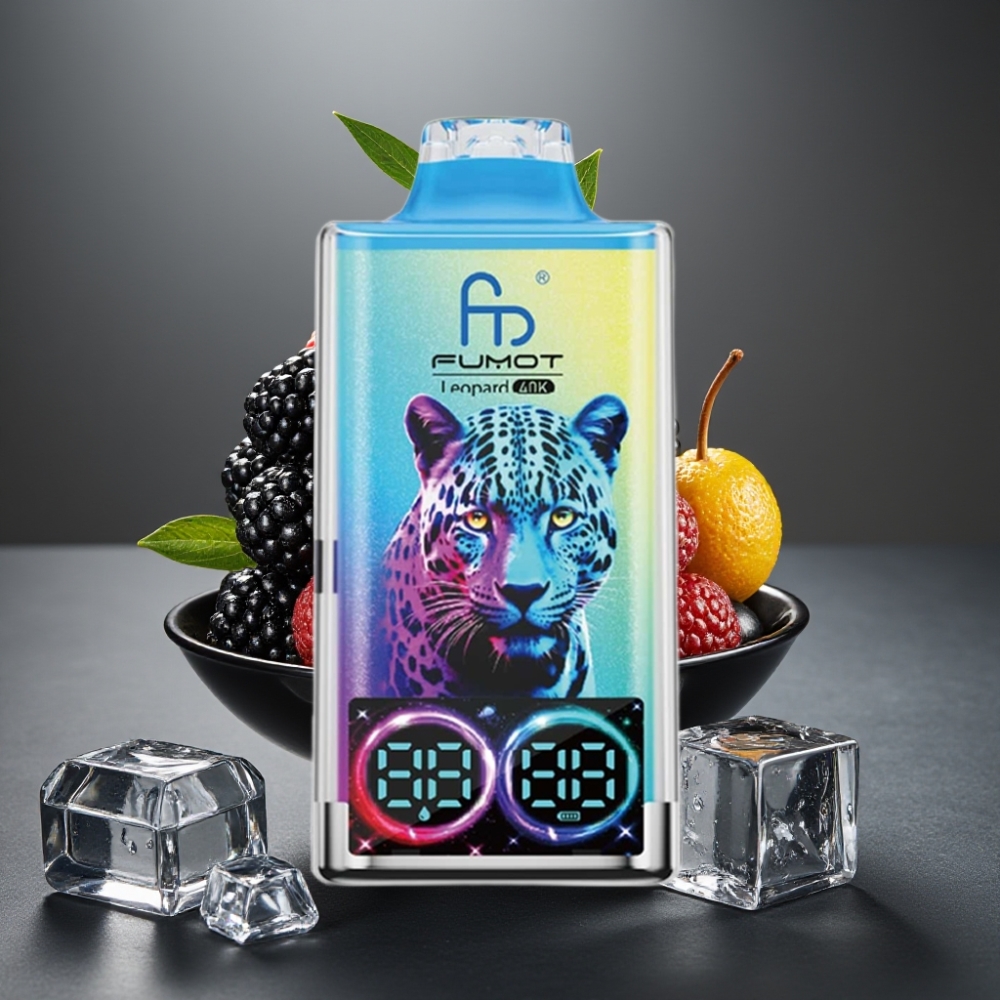 Fumot Leopard 40K Puffs Enkratna Vape Črni Zmaj Led 5% Nikotin, 700mAh