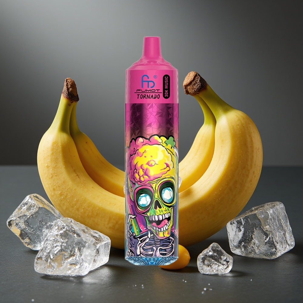 Fumot RandM Tornado 30000 Puffs Bananovo ledeni s 30mL e-tekočine