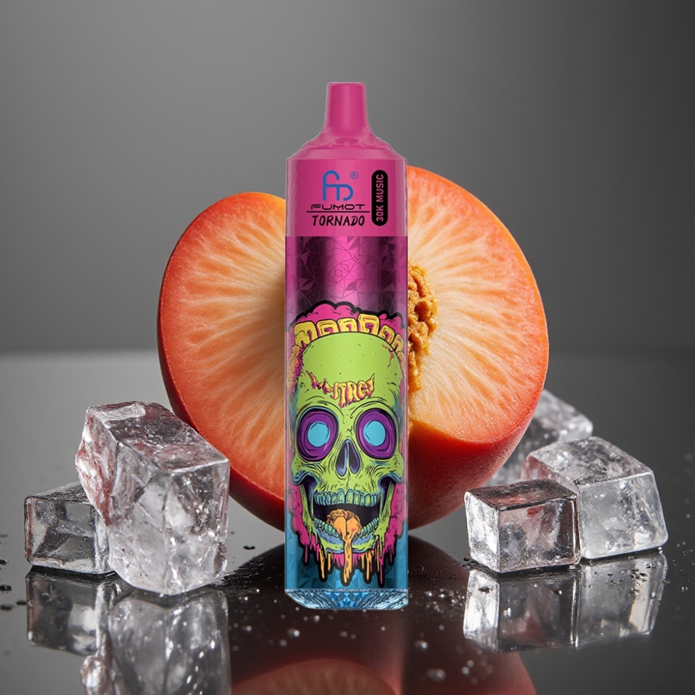 Fumot RandM Tornado 30000 Puffs Disposalni Vape Breskva Led 30mL 5%