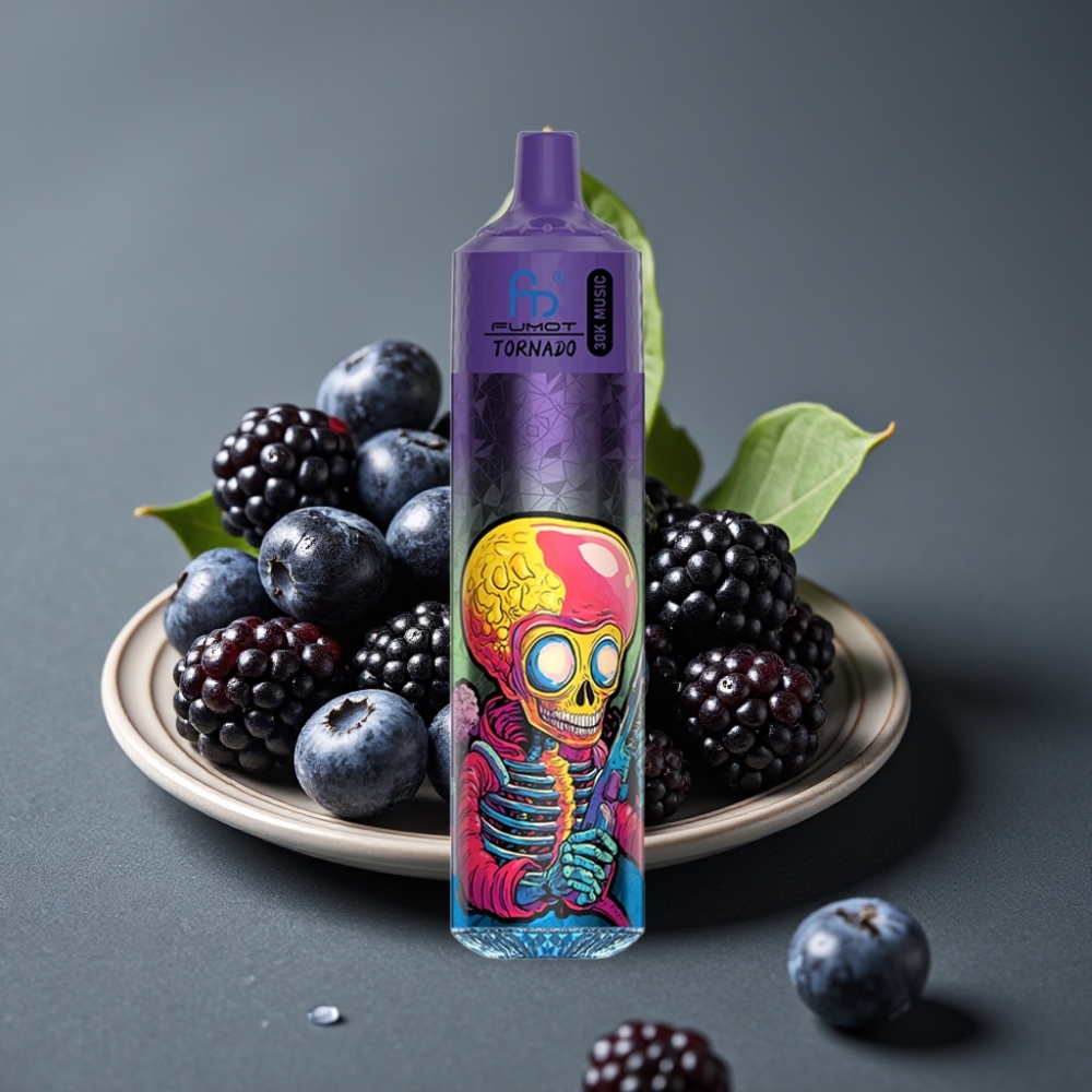 Fumot RandM Tornado 30000 Puffs Enkratna Vape Borovnica Robida 30mL 5%
