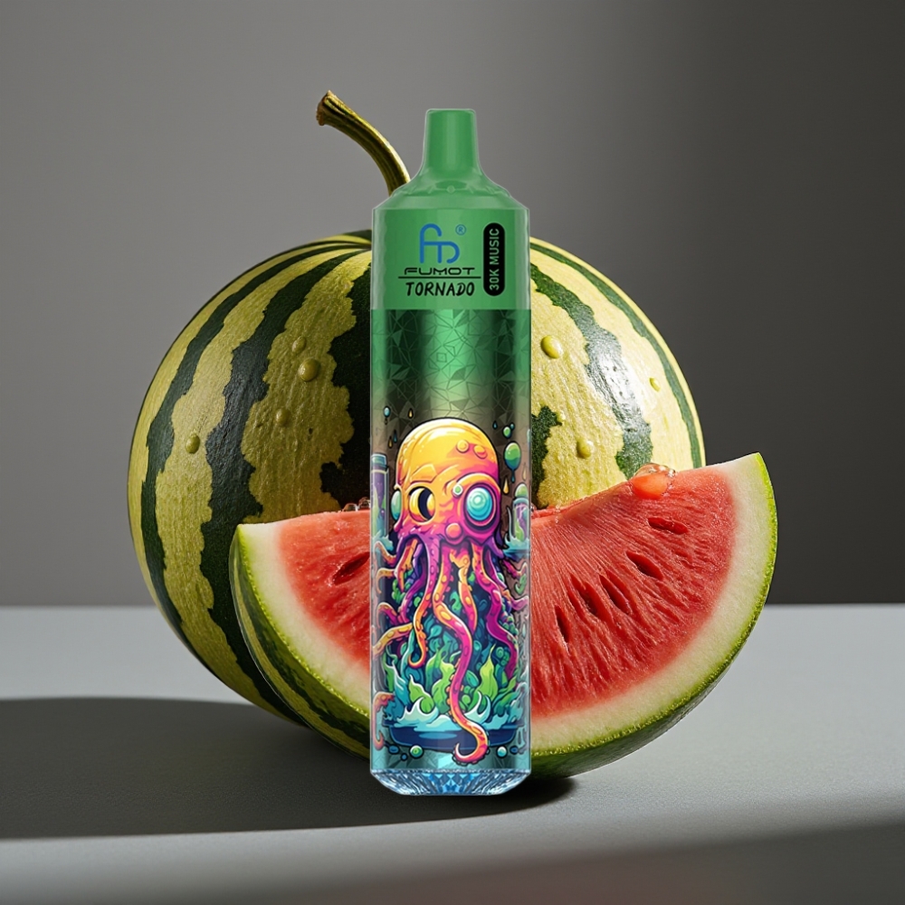 Fumot RandM Tornado 30000 Puffs Enkratna Vape Lubenica Dinja, 30mL, 600mAh