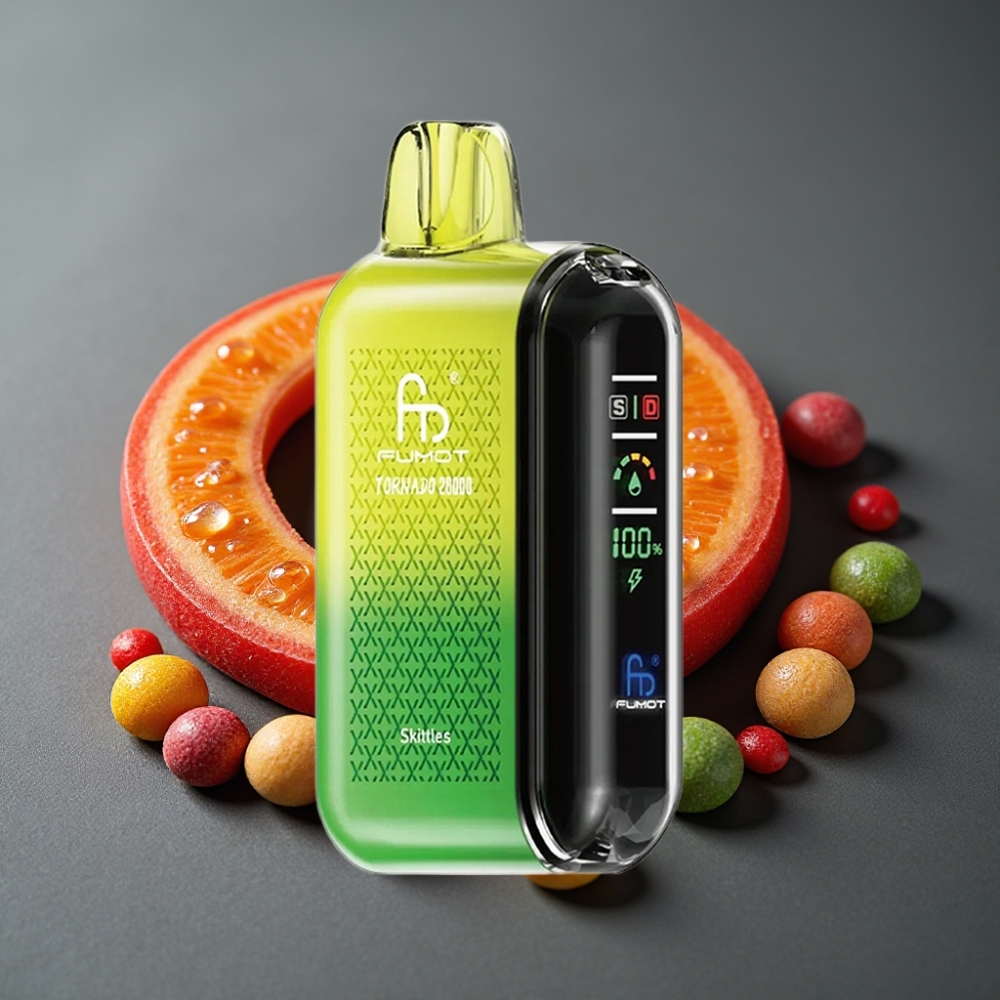 Fumot Tornado 20000 Puffs Dispozabilna Vapa Rdeči Liziki