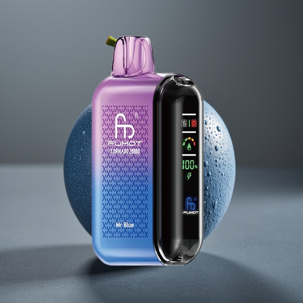 Fumot Tornado 20000 Puffs Enkratna Vape Gospod Modri z 20ml E-tekočine
