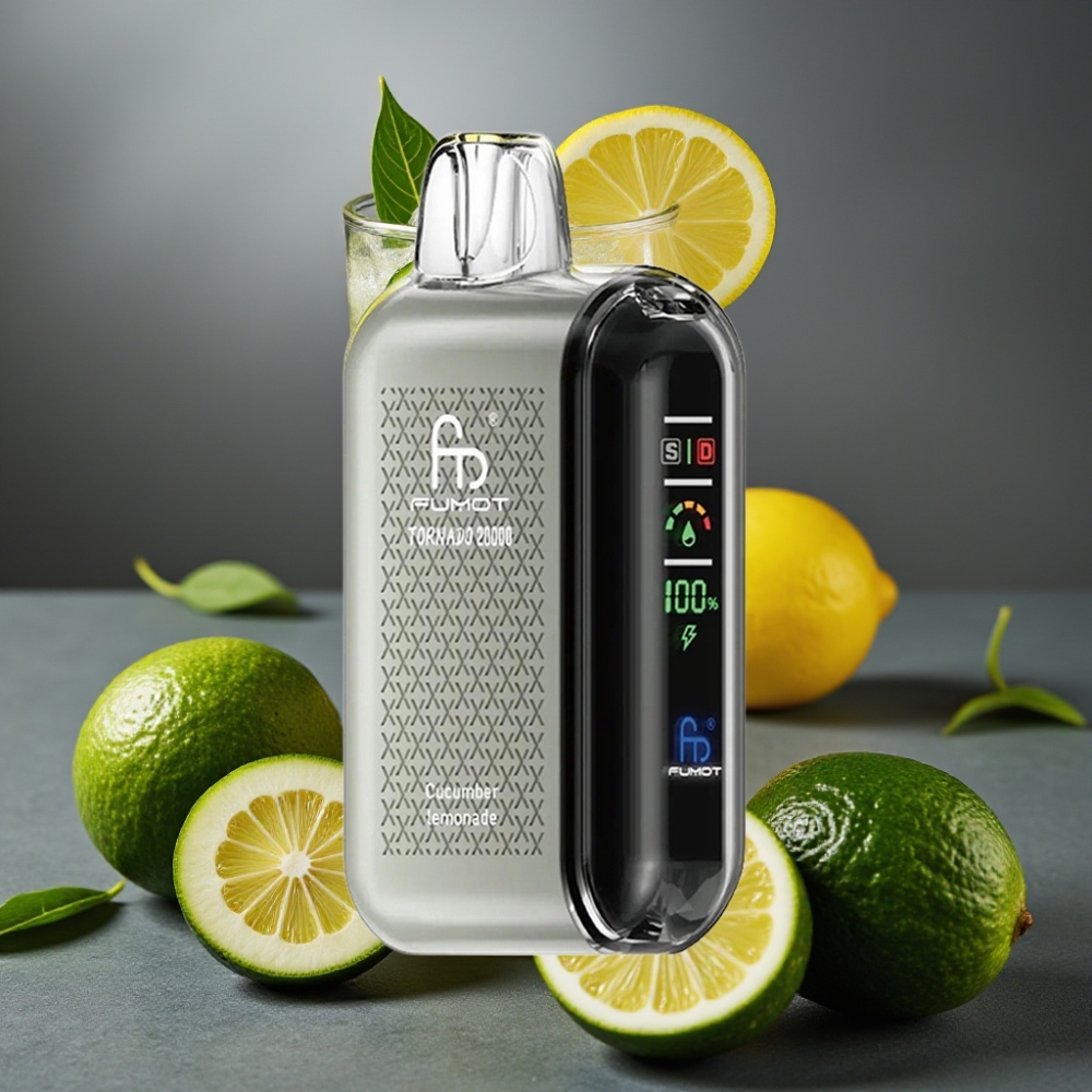 Fumot Tornado 20000 Puffs Enkratna Vape Kumara Limonada z 20ml E-tekočine