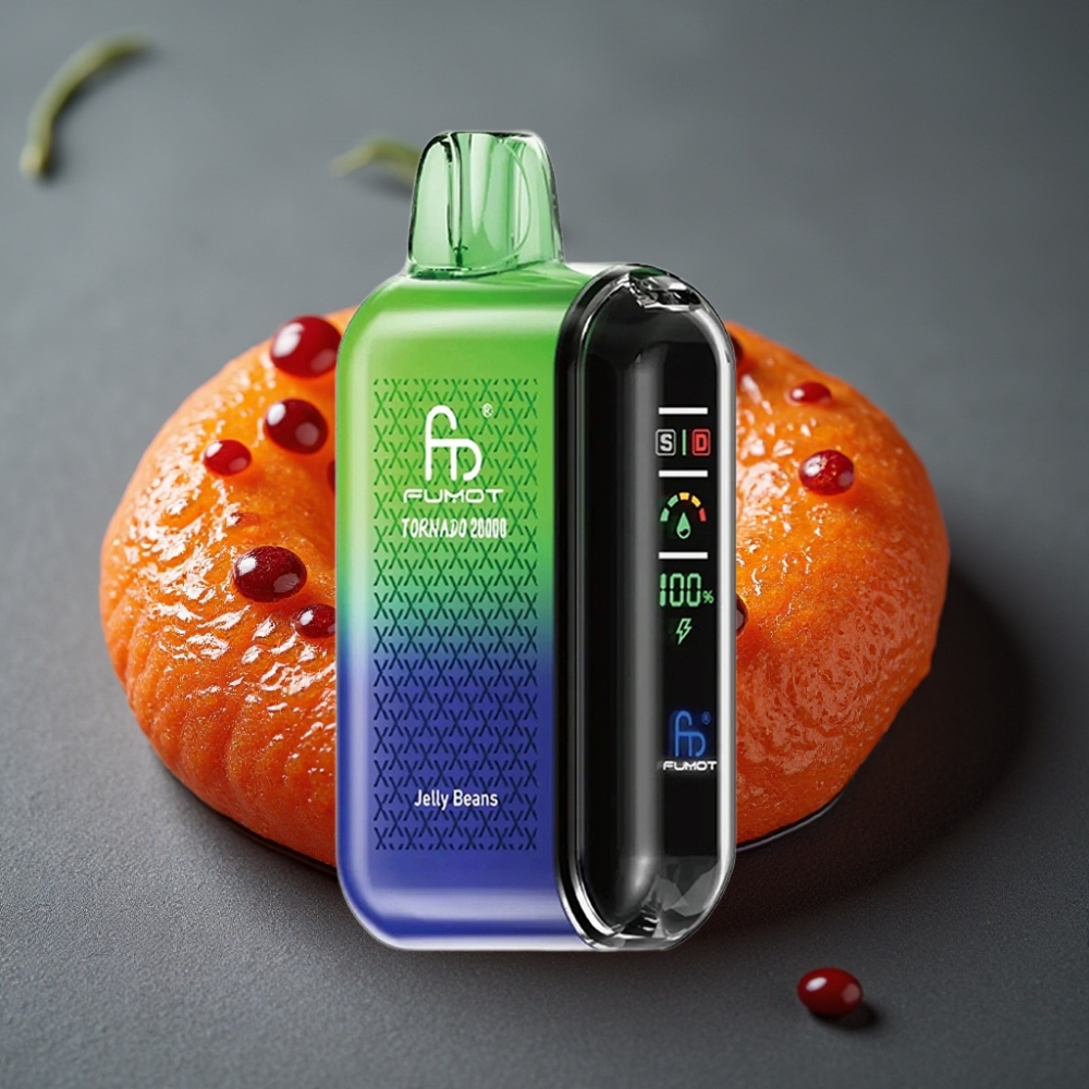 Fumot Tornado 20000 Puffs Enkratna Vape Žele Bonboni z Dual Mesh Coil in 850mAh