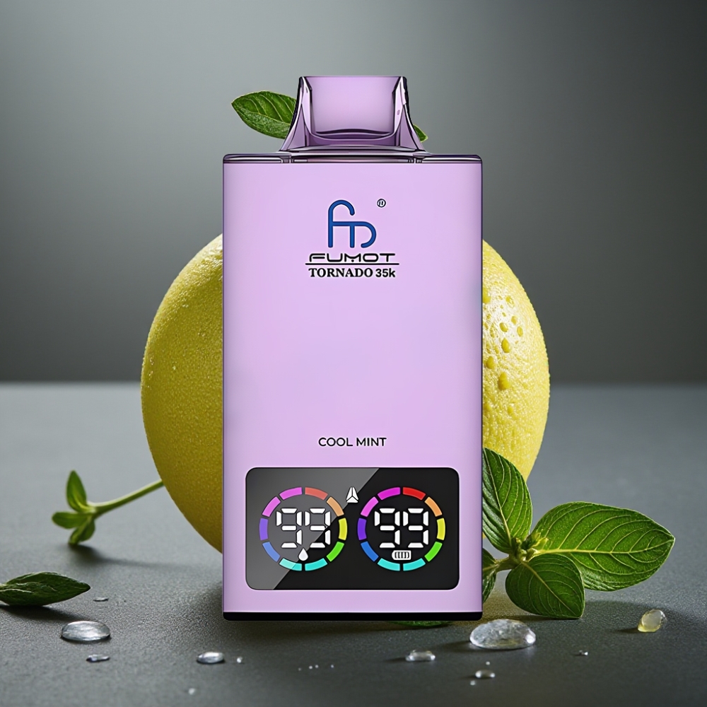 Fumot Tornado 35K Enkratna Vape Hladna Meta z Dual Mesh Coil in RGB Lučmi