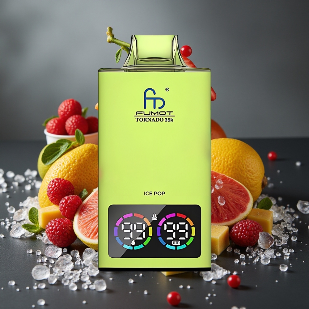 Fumot Tornado 35K Enkratna Vape Ledeni Sok z Dual Mesh Coil in Hitrim Polnjenjem