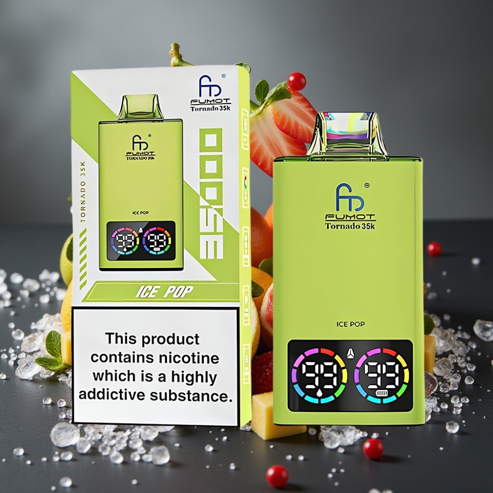 Fumot Tornado 35K Enkratna Vape Ledeni Sok z Dual Mesh Coil in Hitrim Polnjenjem