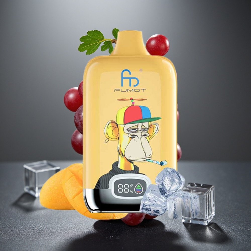 Fumot Tornado Digital Box 12000 Puffs Enkratna Vape Grozdni Led 20ml Mesh Coil