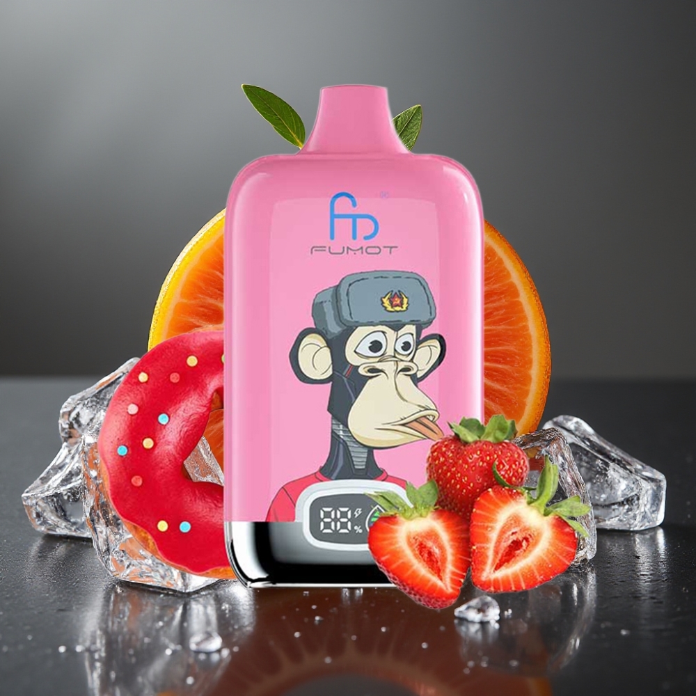 Fumot Tornado Digital Box 12000 Puffs Enkratna Vape Sladki Led
