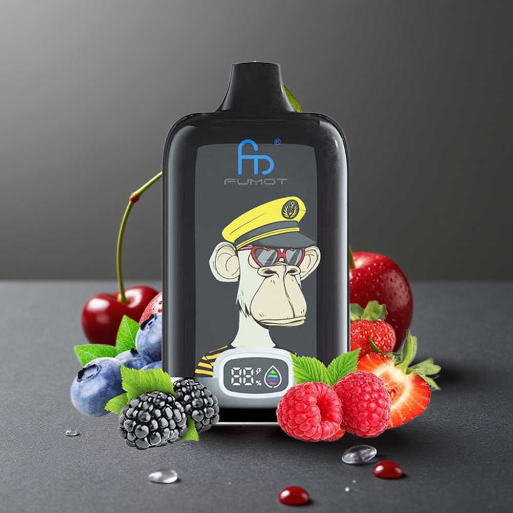 Fumot Tornado Digital Box 12000 Puffs Enkratna Vape Češnja 20ml 67g