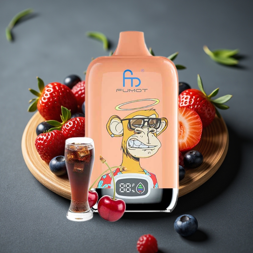 Fumot Tornado Digital Box 12000 Puffs Mešane Jagode 20ml E-Liquid