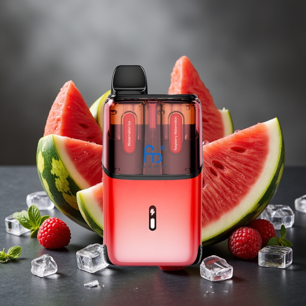 Fumot Ultra T32000 Enkratna Vapa Lubenika Led - Malina Lubenika z 24ml E-tekočine in 800mAh Baterijo