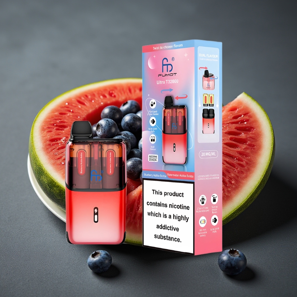 Fumot Ultra T32000 Enkratna Vape Borovnica Hubba Bubba - Lubenika Hubba Bubba